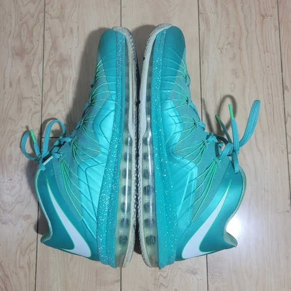Nike Air Max LeBron 10 low Easter Crystal mint green size 13 Mens - Picture 5 of 8